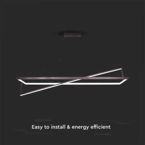 LED пендел висящ 45W 3000K V-TAC VT-7756 черен | Rotozoom