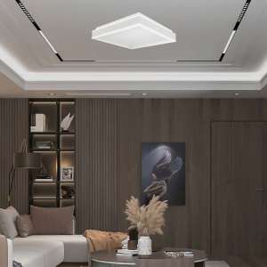 LED плафон квадратен 38W 4000K VT-7757 V-TAC бял | Rotozoom