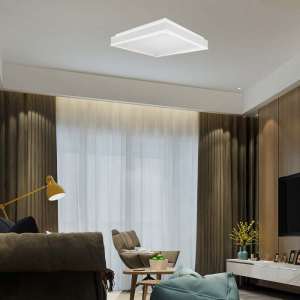 LED плафон квадратен 38W 4000K VT-7757 V-TAC бял | Rotozoom