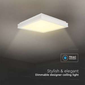 LED плафон квадратен 48W 4000K VT-7758 V-TAC бял | Rotozoom