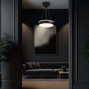 LED пендел Ø240mm 12W 4000K V-TAC VT-7765 черен | AVStore