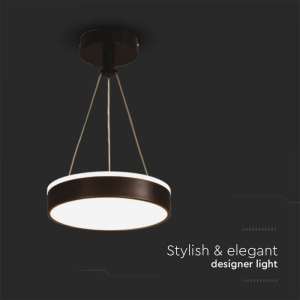 LED пендел Ø240mm 12W 4000K V-TAC VT-7765 черен | AVStore