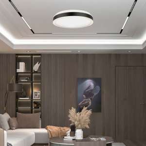 LED плафон кръгъл 24W 4000K VT-7780 V-TAC черен | Rotozoom