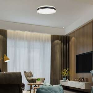 LED плафон кръгъл 24W 4000K VT-7780 V-TAC черен | Rotozoom