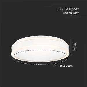 LED плафон кръгъл 24W 4000K VT-7780 V-TAC бял | Rotozoom