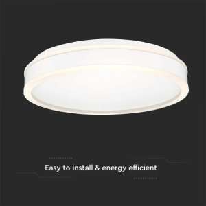 LED плафон кръгъл 24W 4000K VT-7780 V-TAC бял | Rotozoom