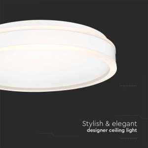LED плафон кръгъл 24W 4000K VT-7780 V-TAC бял | Rotozoom