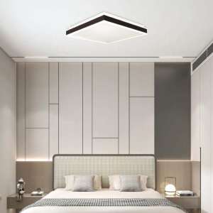 LED плафон квадратен 24W 4000K VT-7782 V-TAC черен | Rotozoom
