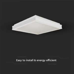 LED плафон квадратен 18W 4000K VT-7781 V-TAC бял | Rotozoom