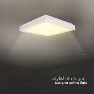 LED плафон квадратен 24W 4000K VT-7782 V-TAC бял | Rotozoom
