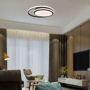 LED плафон кръгъл 24W 4000K VT-7783 V-TAC черен | AVStore
