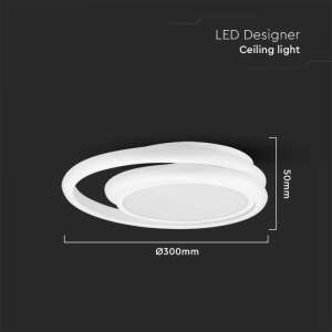 LED плафон кръгъл 24W 4000K VT-7783 V-TAC бял | AVStore
