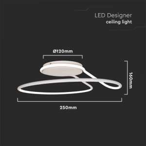 LED пендел бял кръг 24W 4000K V-TAC VT-7784 | Rotozoom