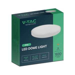 LED плафон кръгъл 18W 3000K VT-8618 V-TAC бял | Rotozoom