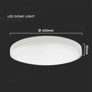 LED плафон кръгъл 30W 3000K VT-8630 V-TAC бял | Rotozoom