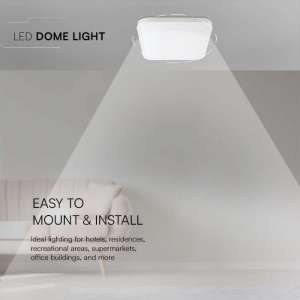 LED плафон квадратен 24W 6500K VT-8624 V-TAC бял | Rotozoom