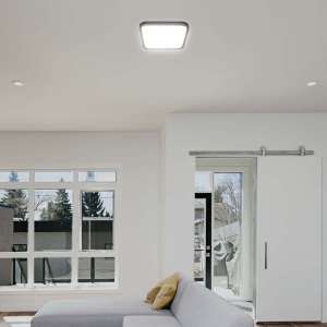 LED плафон квадратен 48W 6500K VT-8630 V-TAC черен | Rotozoom