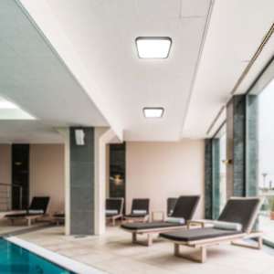LED плафон квадратен 48W 6500K VT-8630 V-TAC черен | Rotozoom