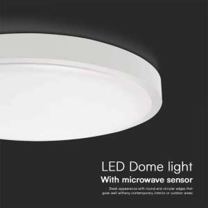LED плафон кръгъл 36W 4000K със сензор за движение VT-8630S V-TAC бял | Rotozoom