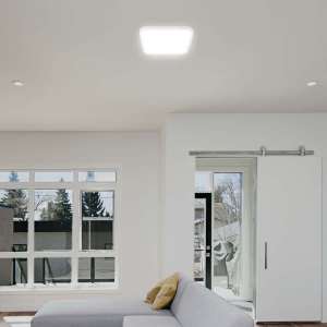 LED плафон квадратен 18W 4000K със сензор за движение VT-8618S V-TAC бял | Rotozoom
