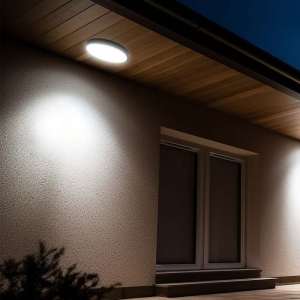 LED плафон кръгъл 24W 4000K със сензор за движение VT-8624S V-TAC черен | Rotozoom