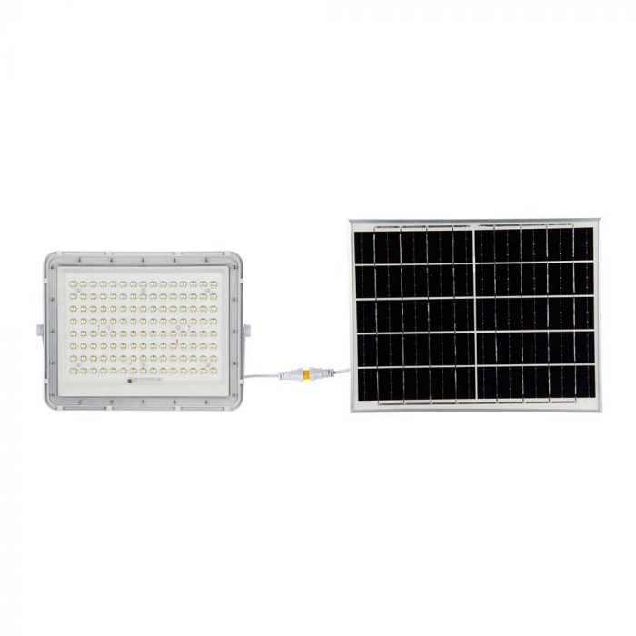 7845-p3 LED соларен прожектор 20W 6400K VT-180W бял | AVStore