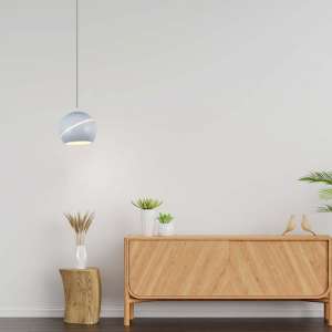 LED пендел с регулируем кабел Ø120mm 8.5W 3000K V-TAC VT-7797 бял | Rotozoom