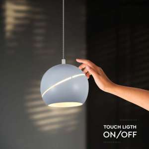 LED пендел с регулируем кабел Ø120mm 8.5W 3000K V-TAC VT-7797 бял | Rotozoom