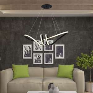 LED пендел висящ 24W 3000K V-TAC VT-7798 черен | AVStore