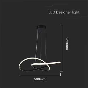 LED пендел висящ 20W 3000K V-TAC VT-7799 черен | Rotozoom