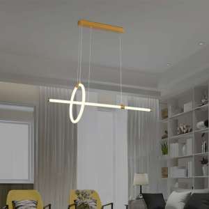 LED пендел висящ 16W 3000K V-TAC VT-7818 златист | Rotozoom
