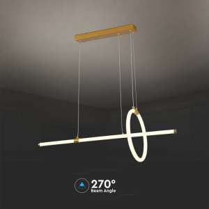 LED пендел висящ 16W 3000K V-TAC VT-7818 златист | Rotozoom