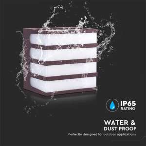 LED стенна лампа 8W 4000K VT-732 V-TAC кафява | AVStore