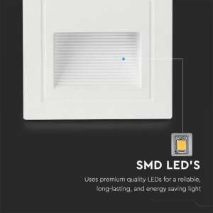 LED лампа за стъпала 5W 3000K VT-1129 V-TAC бяла | AVStore
