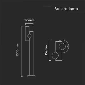 LED двустранна лампа 4W 3000K VT-1187 V-TAC бяла | AVStore