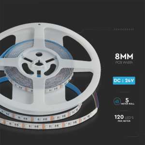 LED лента 12W/M RGB IP20 24V VT-3535 V-TAC | Rotozoom