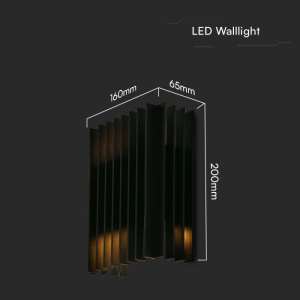 LED стенна лампа 2x6W 4000K VT-1189 V-TAC черна | Rotozoom