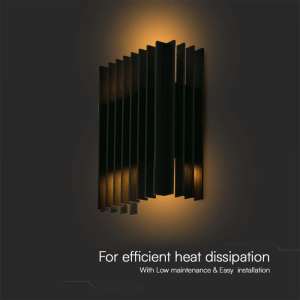 LED стенна лампа 2x6W 4000K VT-1189 V-TAC черна | Rotozoom