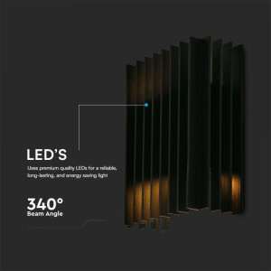 LED стенна лампа 2x6W 4000K VT-1189 V-TAC черна | Rotozoom