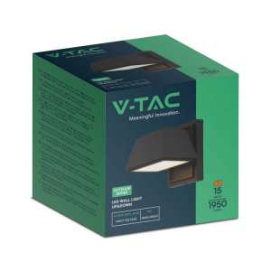 LED стенна лампа 15W 3000K VT-1192 V-TAC черна | Rotozoom