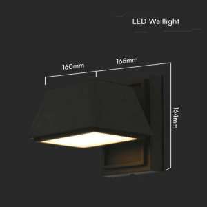 LED стенна лампа 15W 3000K VT-1192 V-TAC черна | Rotozoom