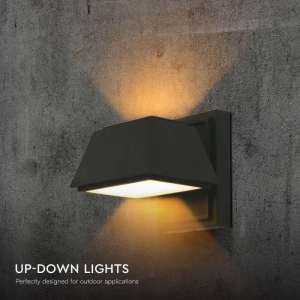 LED стенна лампа 15W 3000K VT-1192 V-TAC черна | Rotozoom