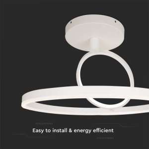 LED плафон кръгъл 37W 4000K VT-7907 V-TAC бял | AVStore