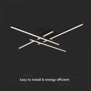 LED плафон 38W 3000K VT-7915 V-TAC черен | Rotozoom