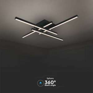 LED плафон 38W 3000K VT-7915 V-TAC черен | Rotozoom
