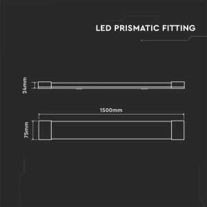 Линейно осветително тяло LED 38W 4000K 150см V-TAC VT-8338 | Rotozoom