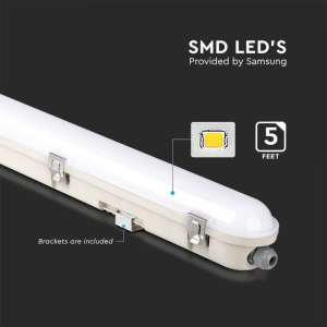 Линейно осветително тяло LED с аварийна батерия 48W 4000K 150см V-TAC VT-150148Е | AVStore