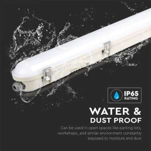 Линейно осветително тяло LED с аварийна батерия 48W 4000K 150см V-TAC VT-150148Е | AVStore