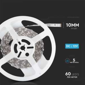 LED лента 7W/M RGB IP20 12V VT-5050-60 V-TAC ролка 5 метра | AVStore