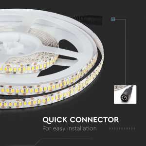 LED лента 17W/M 6400K IP20 12V VT-2835-204 V-TAC ролка 5 метра | Rotozoom